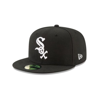 Chicago White Sox Gorra | New Era MLB Authentic Collection 59fifty Fitted Cap Mexico - Negros